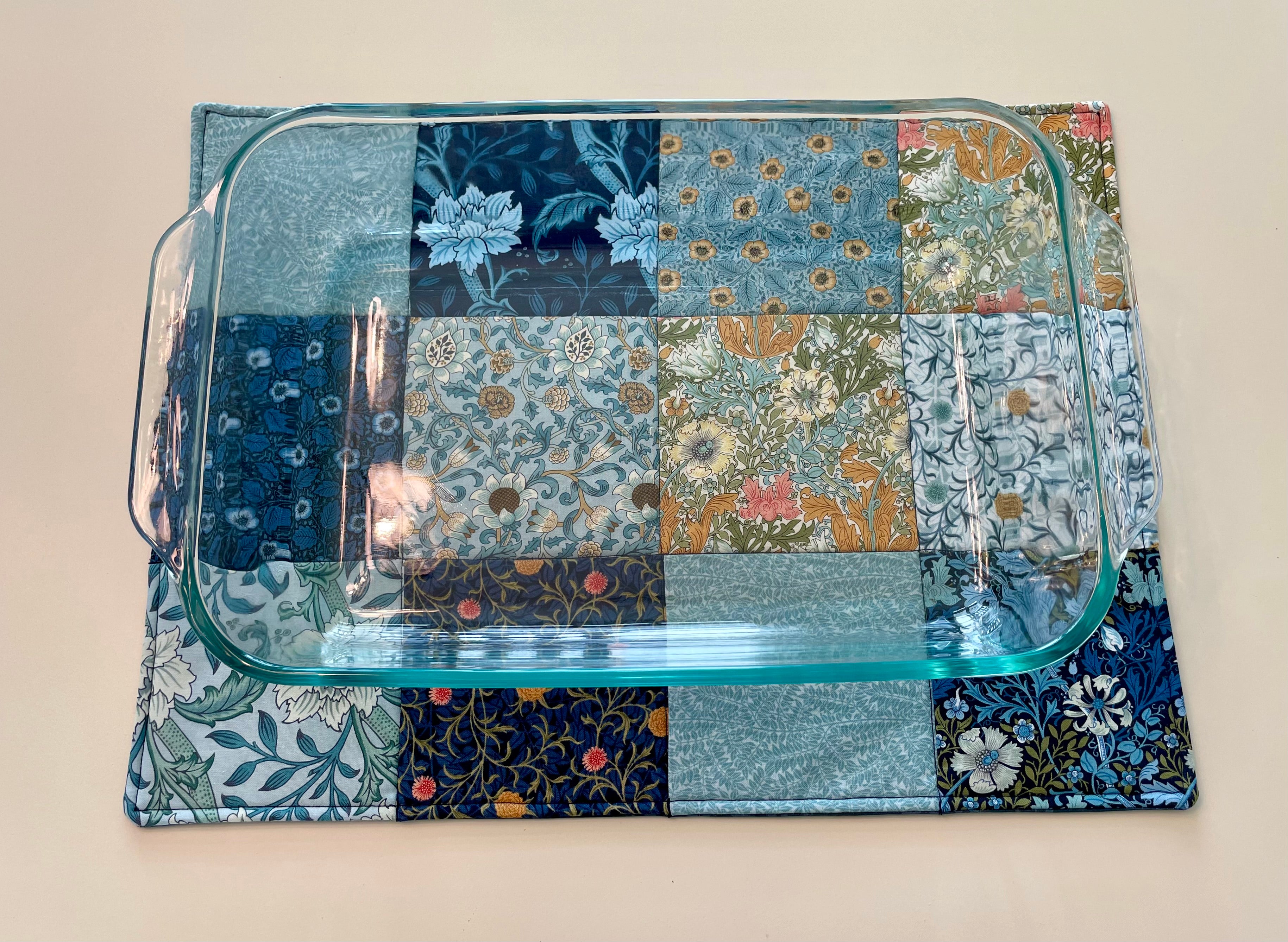 Large Casserole Hot Pad- Hand Sewn