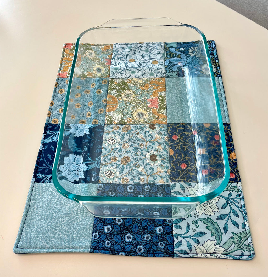 Large Casserole Hot Pad- Hand Sewn
