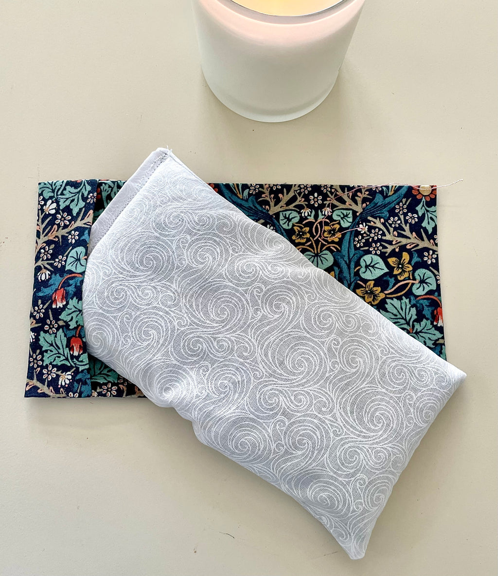 Lavender/Rice Hot/Cold Packs- Hand Sewn with William Morris Fabrics