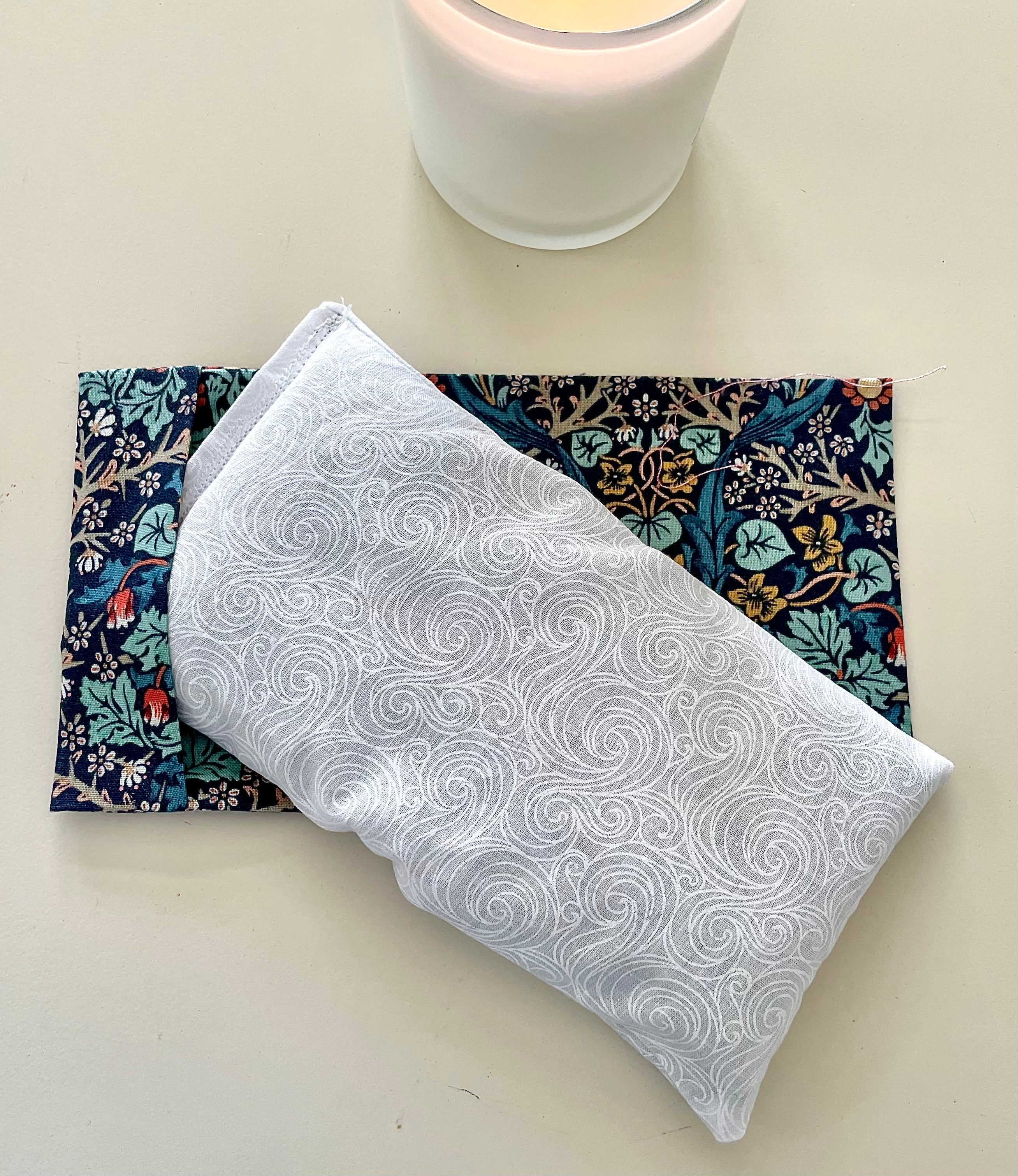 Lavender/Rice Hot/Cold Packs- Hand Sewn with William Morris Fabrics