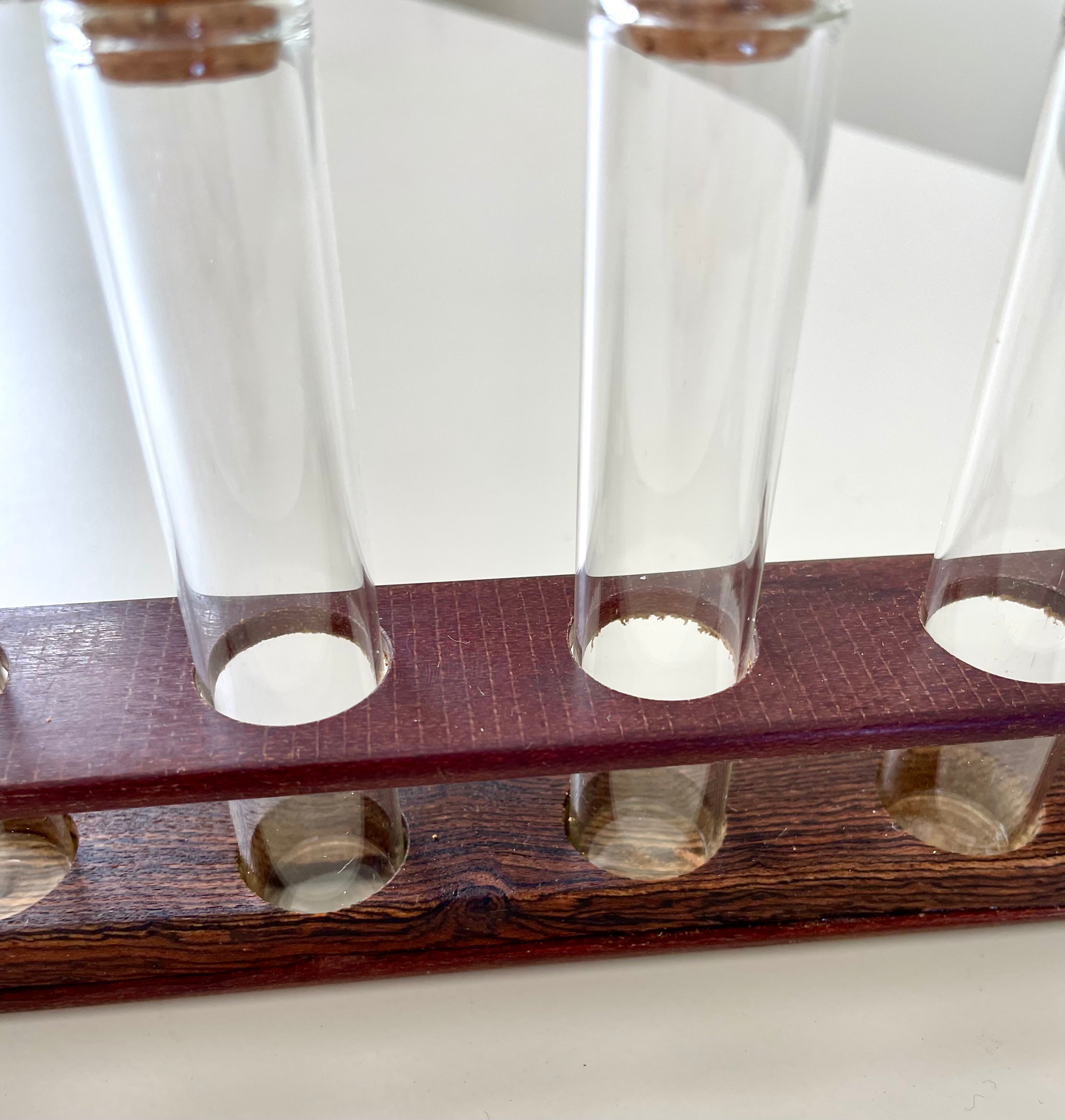 Antique Loom Shuttle Repurposed into a Test Tube Rack