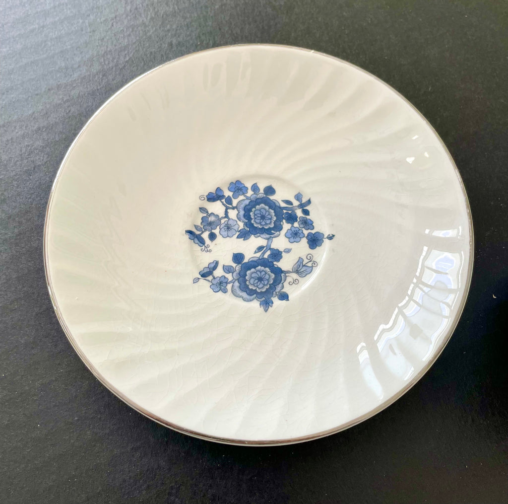 Vintage Teacup and Saucer Planter- Repurposed Wedgewood
