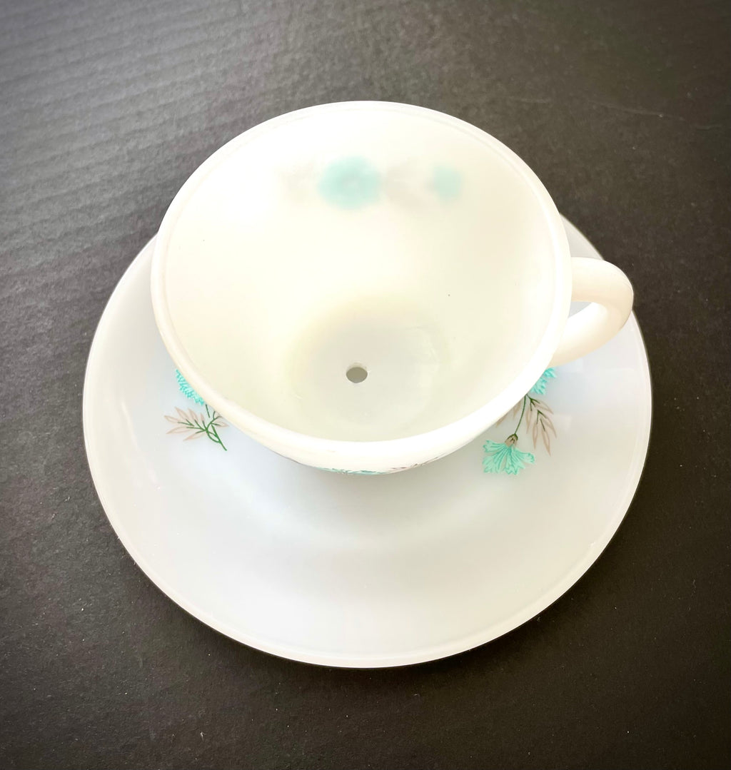 Teacup Planter- Vintage Repurposed Teacup and Saucer