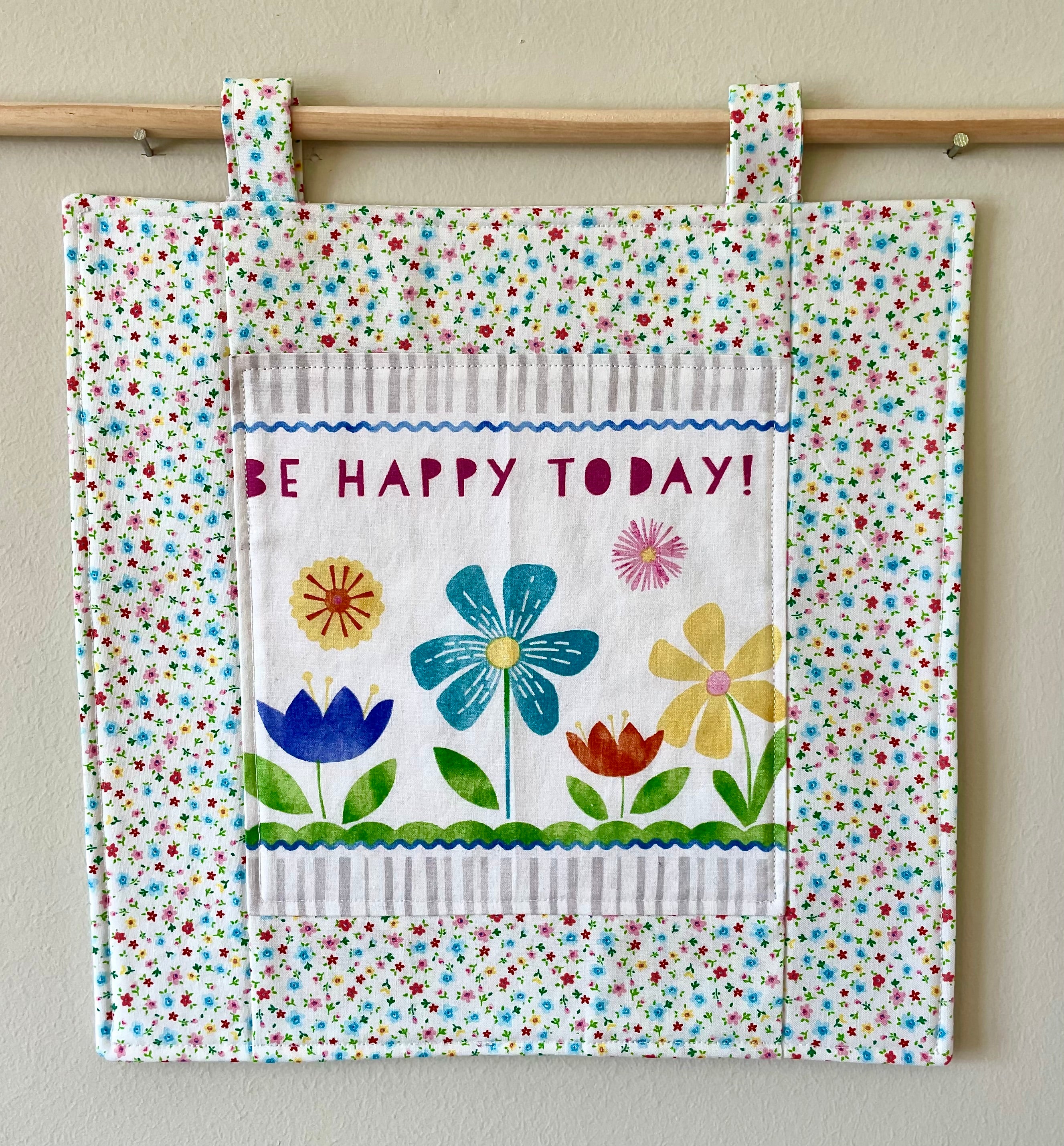 Happy Words Fabric Wall Hangings