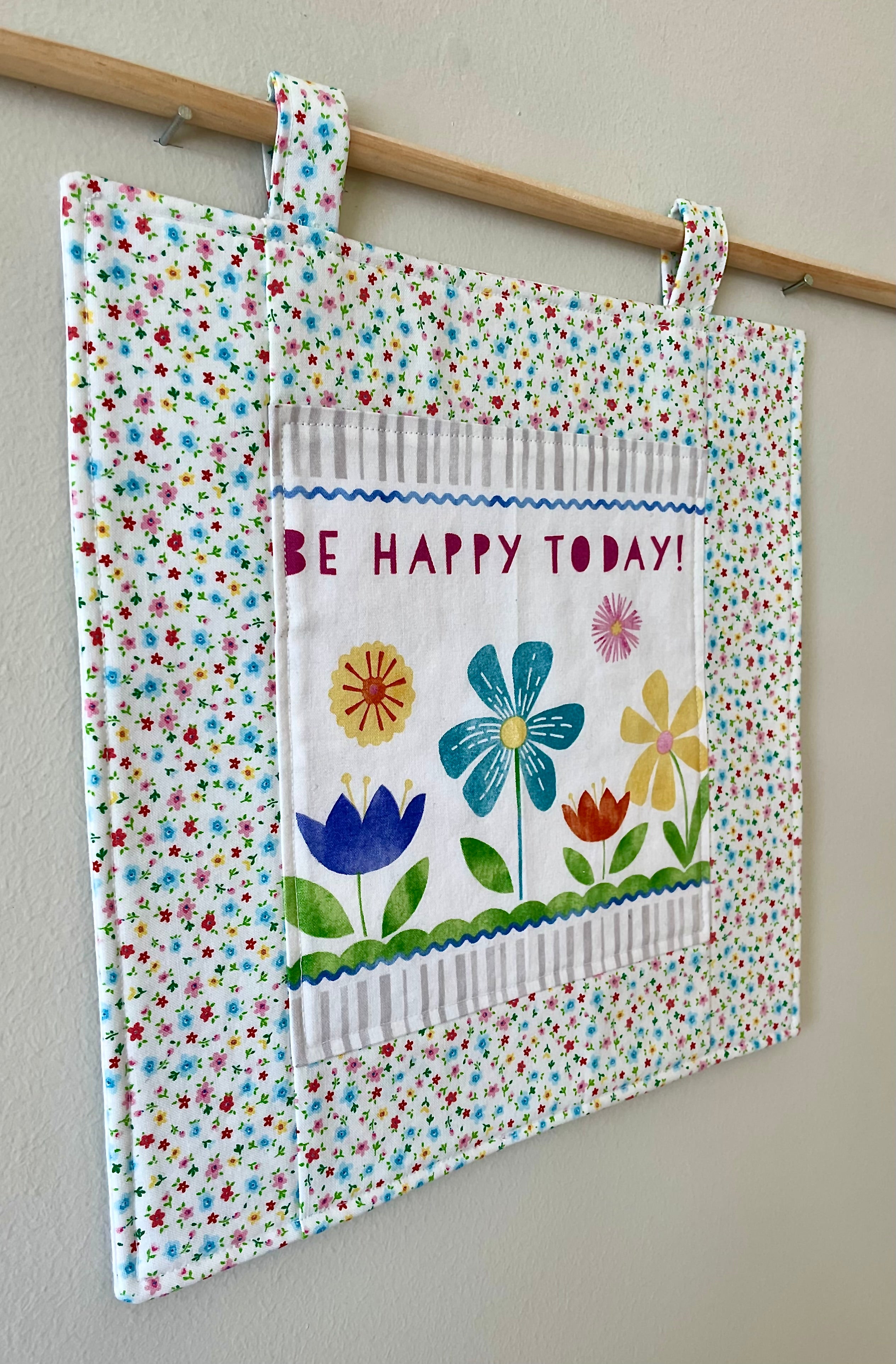 Happy Words Fabric Wall Hangings