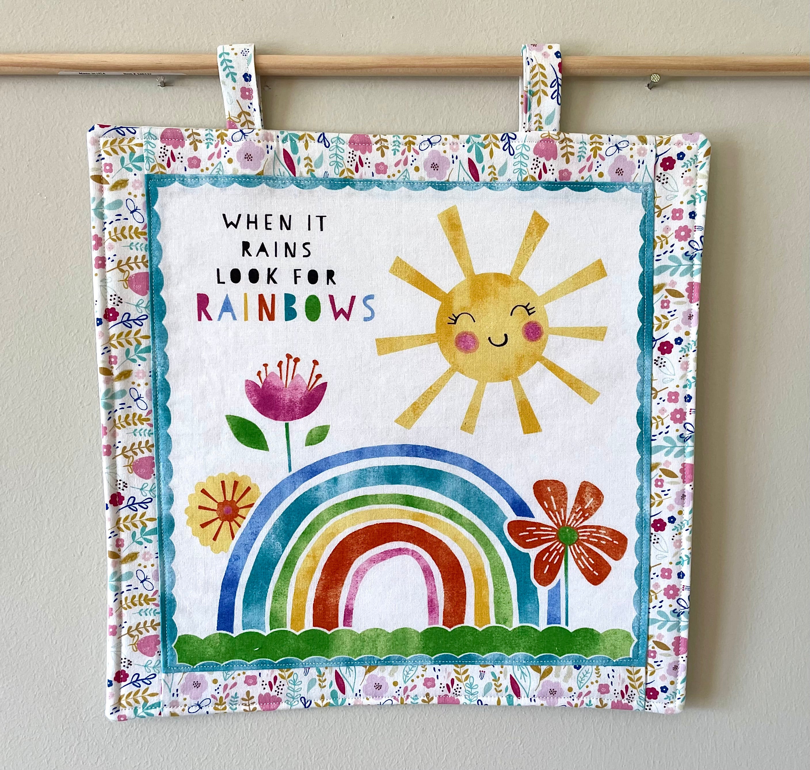 Happy Words Fabric Wall Hangings