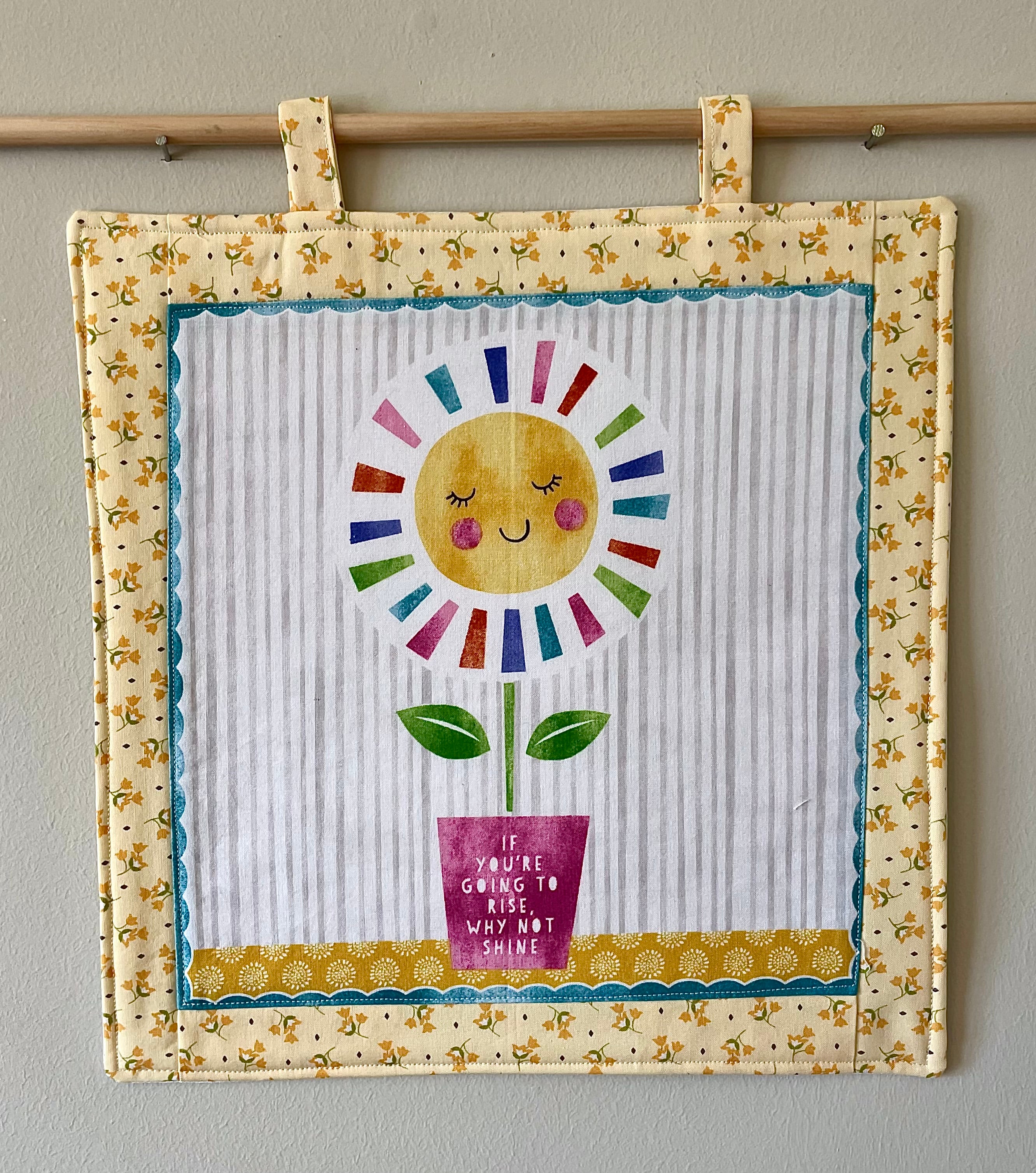 Happy Words Fabric Wall Hangings
