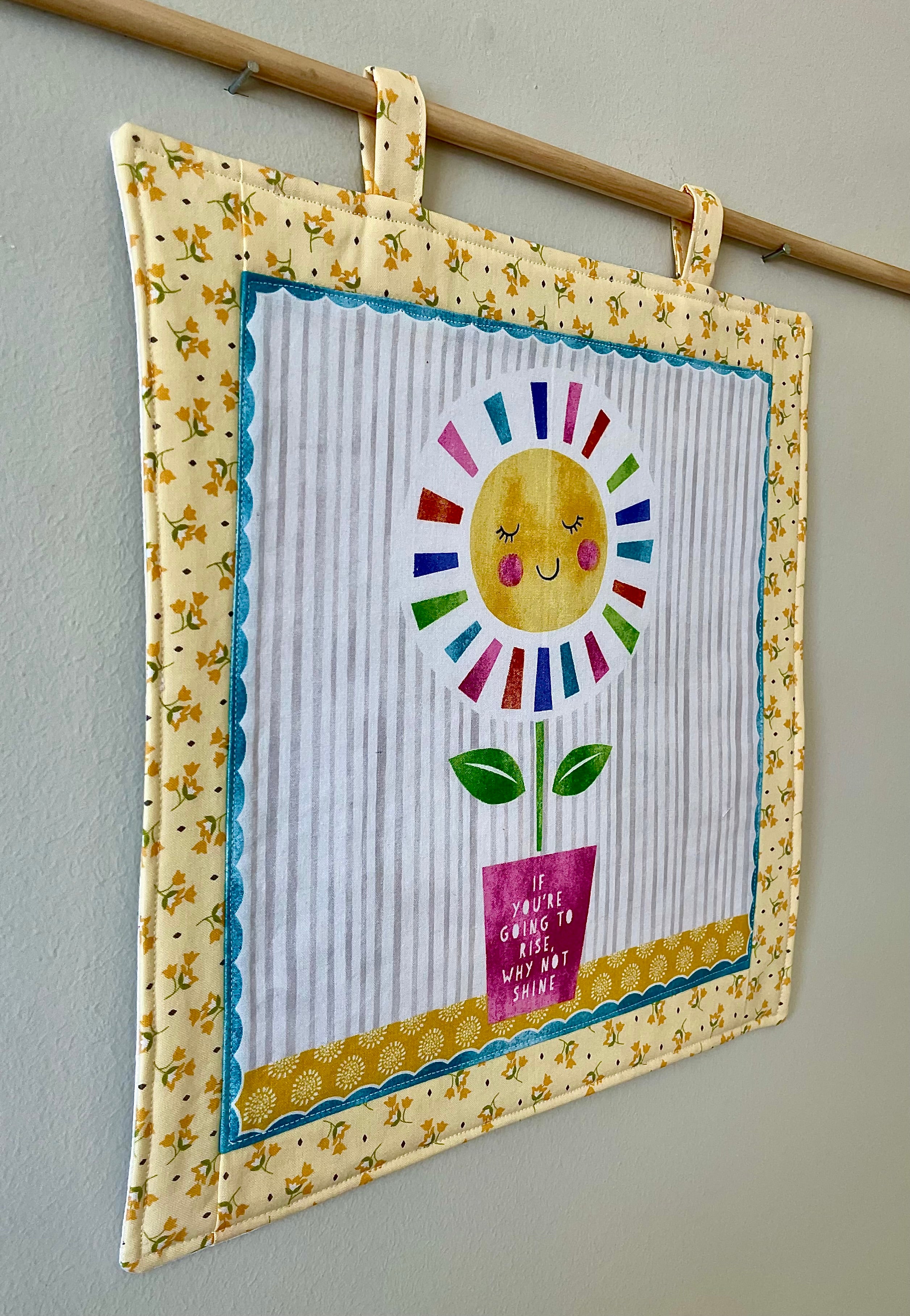 Happy Words Fabric Wall Hangings